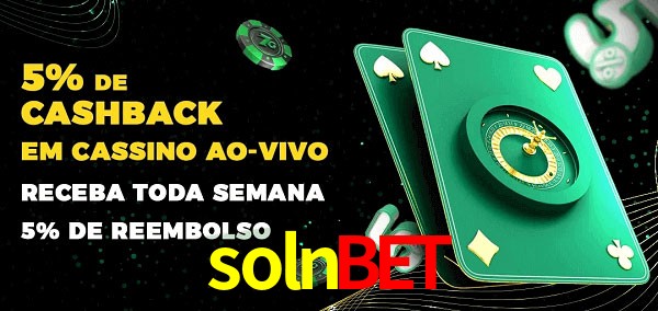 Promoções do cassino ao Vivo solnbet